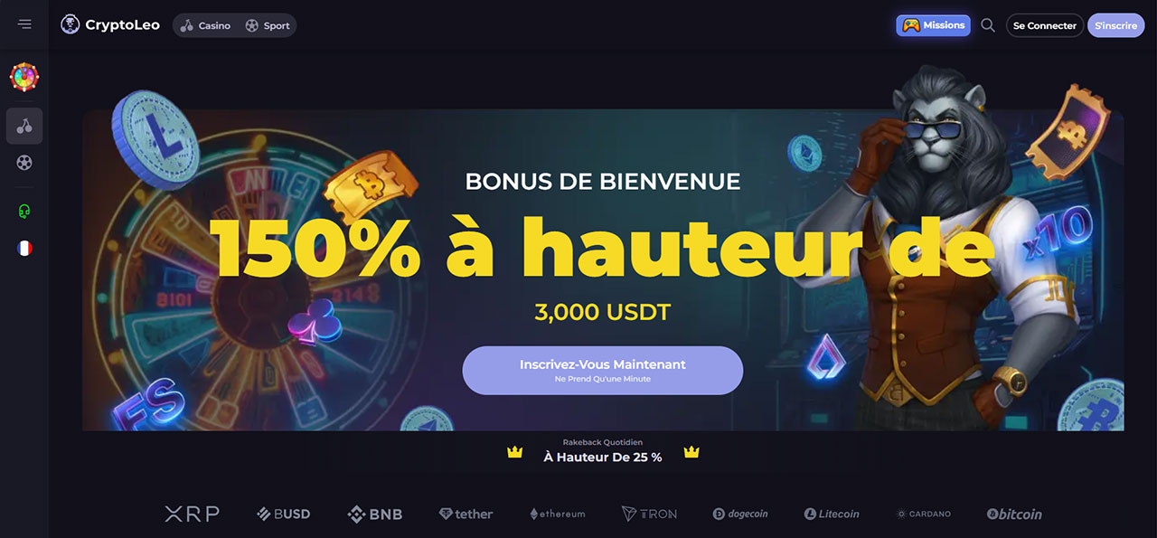 CryptoLeo casino en ligne